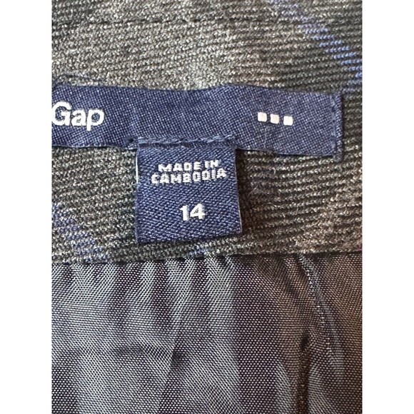 Gap Front Zip Pockets Lined Plaid Mini Skirt Size 14 - Picture 4 of 7